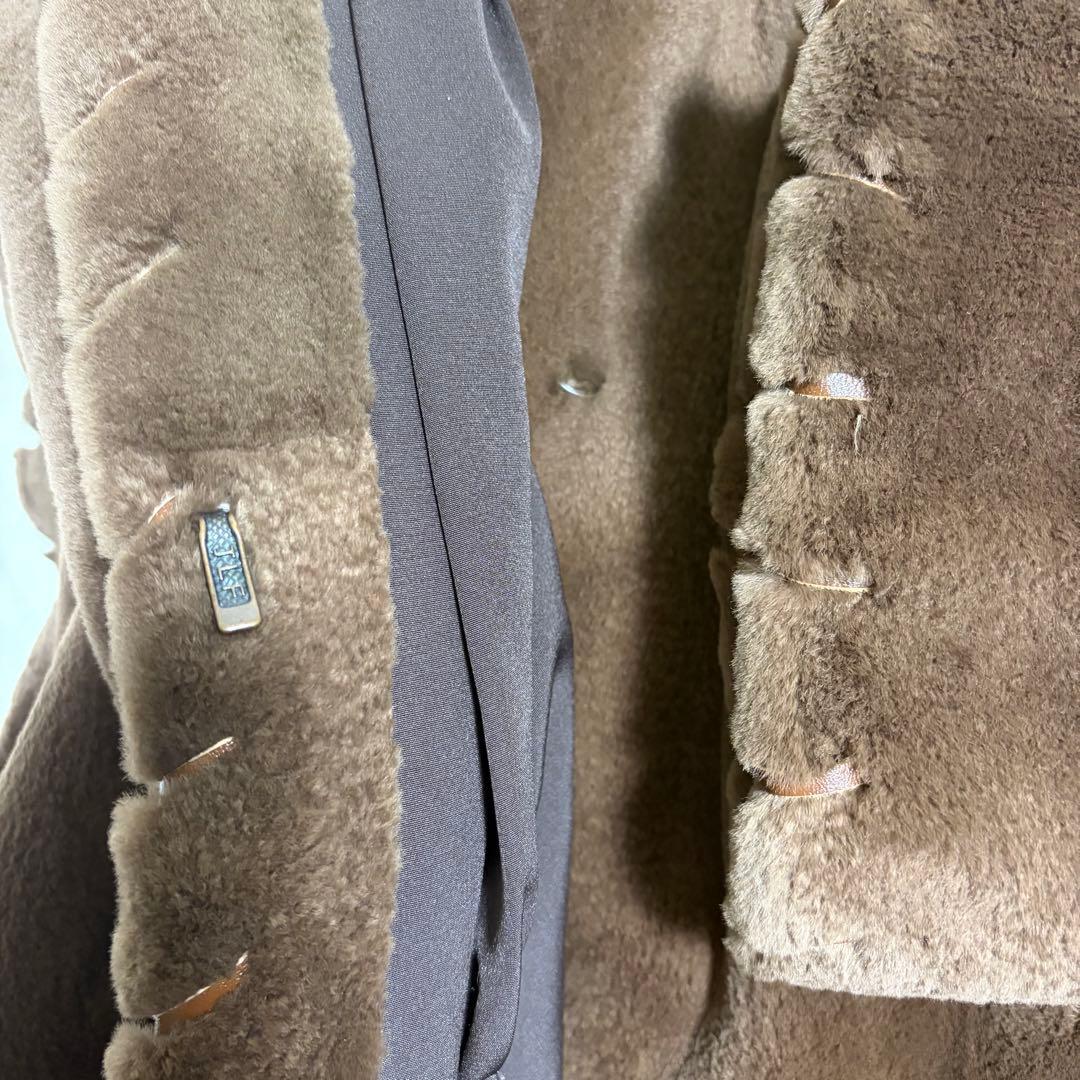 シェアードミンク フード付き　ロングコート　Altima