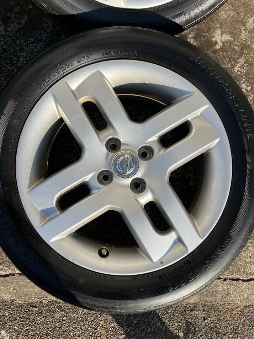 【送料無料】ホイール&タイヤ★4本セット★16インチ★日産キューブ★純正品