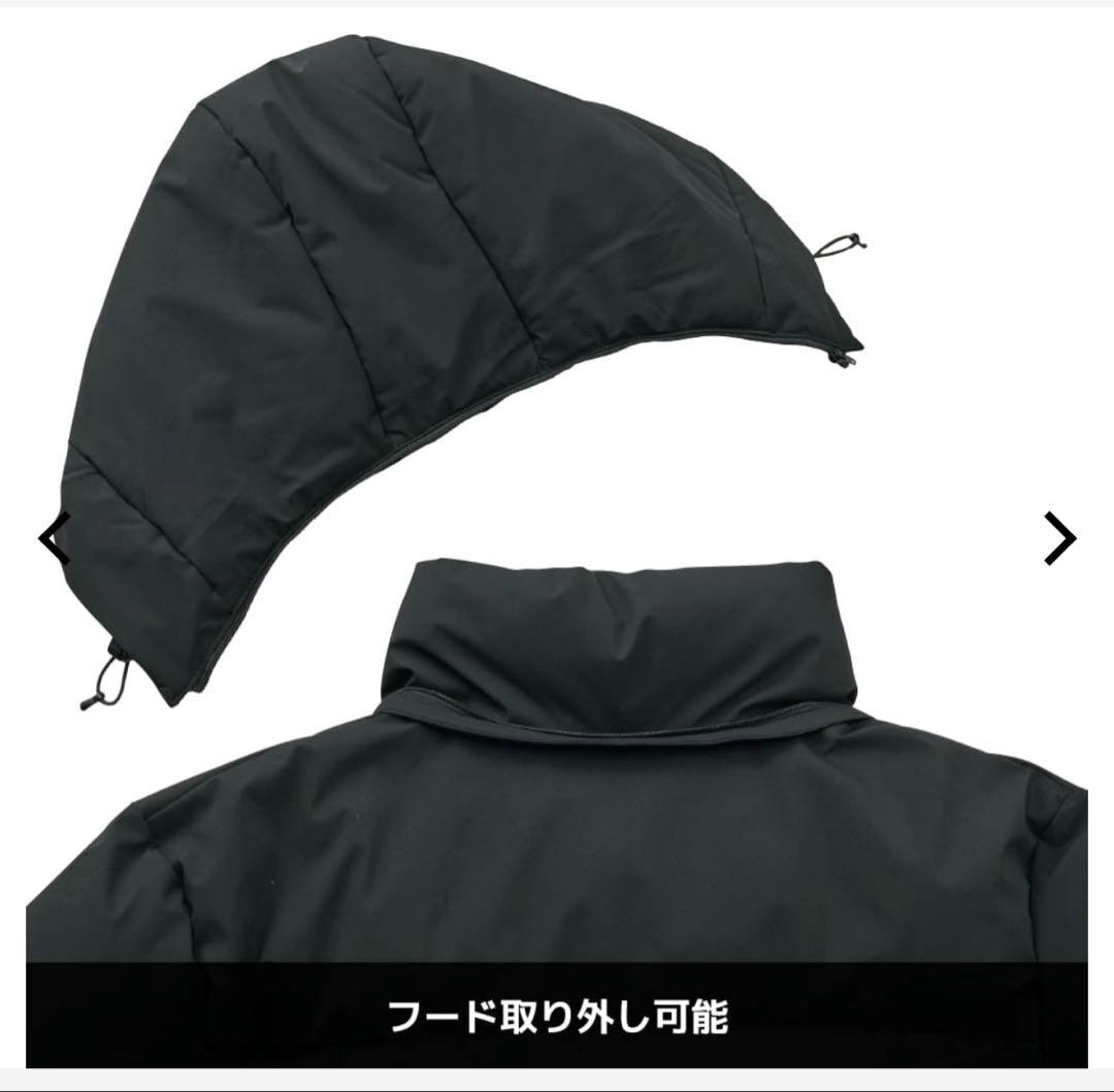 エックスシェルター LL オレンジレッド ギガパフ ダウン コート ワークマン