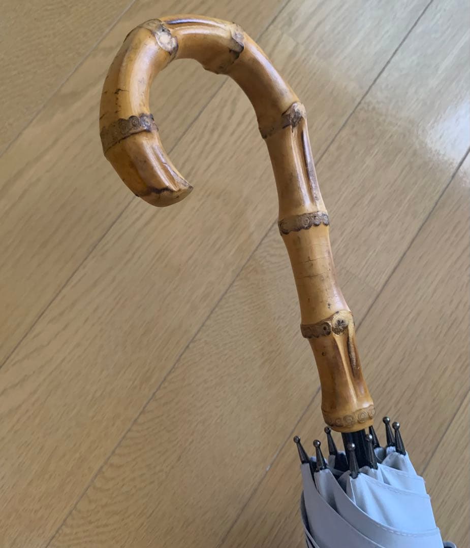 サンバリア100 長傘　Mサイズ　コンビmoku グレー