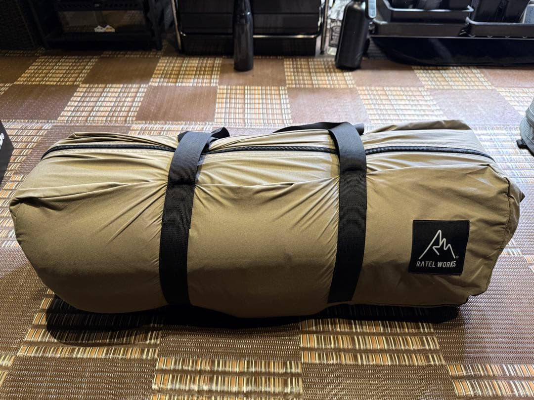 ラーテルワークス 10cm R値7.7インフレーターマットポンプ自動膨張シングル