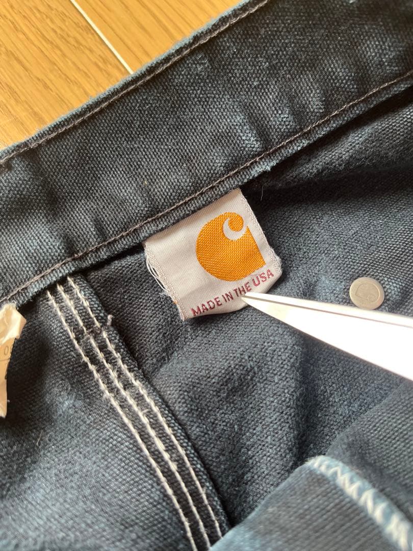 カーハート ダブルニー ブラック ワークパンツ carhartt old USA