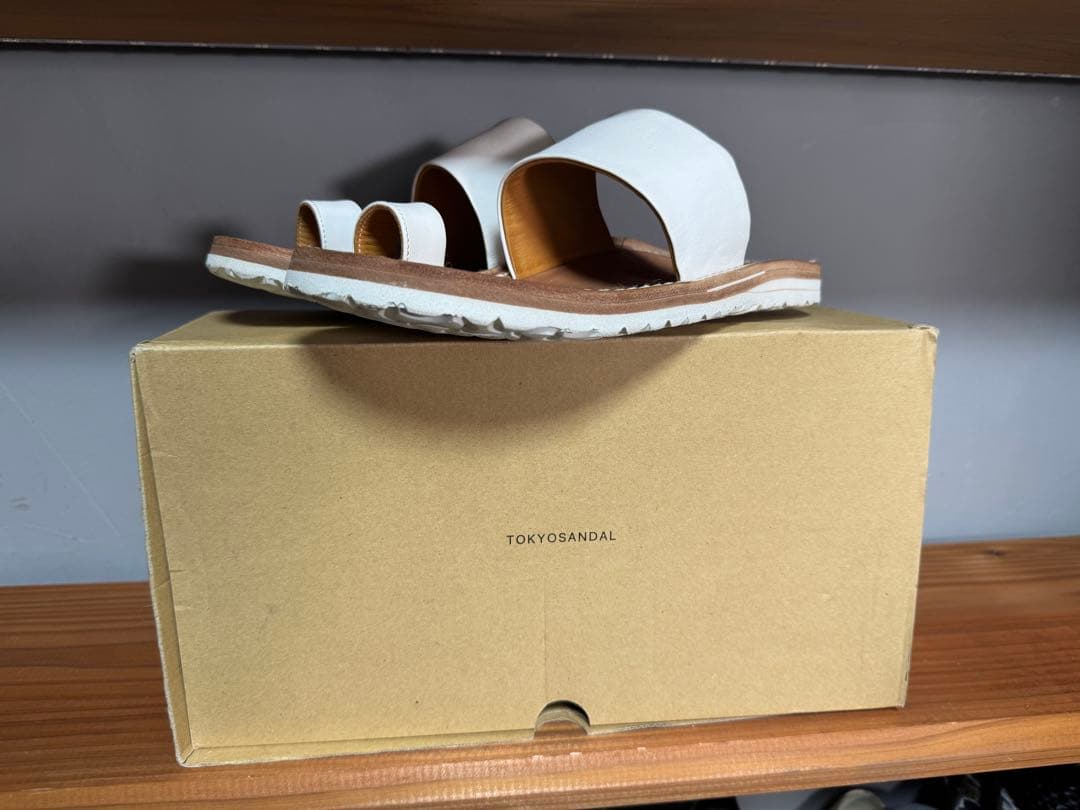 【美品】TOKYO SANDAL 白9 THUMB RING サムリングサンダル
