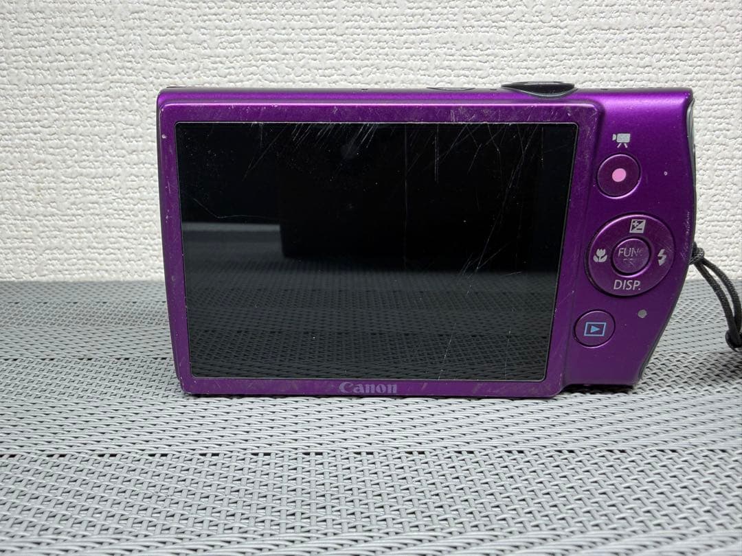 Canon IXY パープル PC1676 デジカメ 動作未確認品