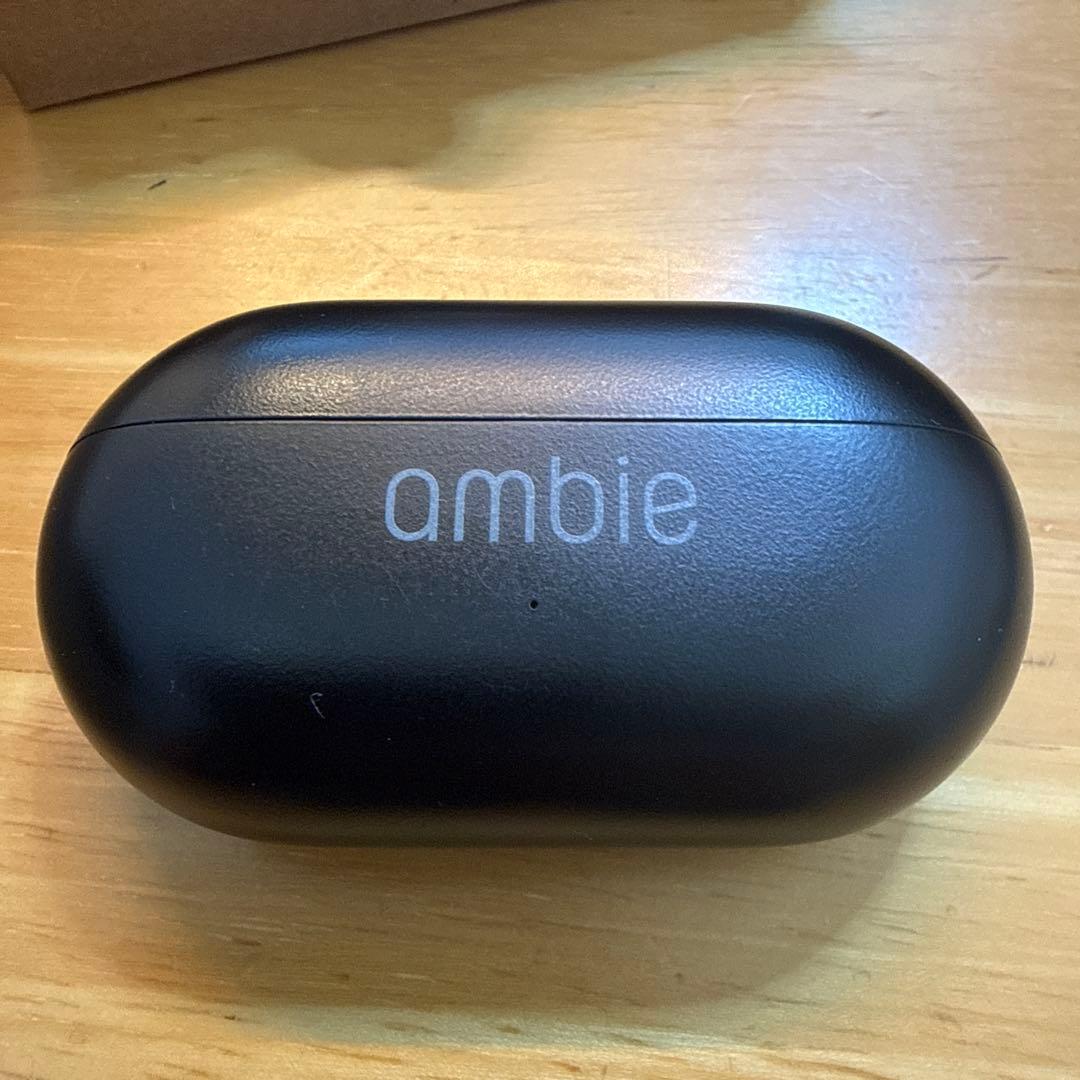 美品ambie AM-TW02 Black　アンビー　ワイヤレスイヤホン