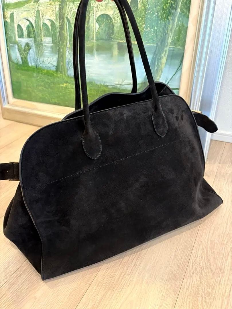 THE ROW マルゴー17 ブラック スエード