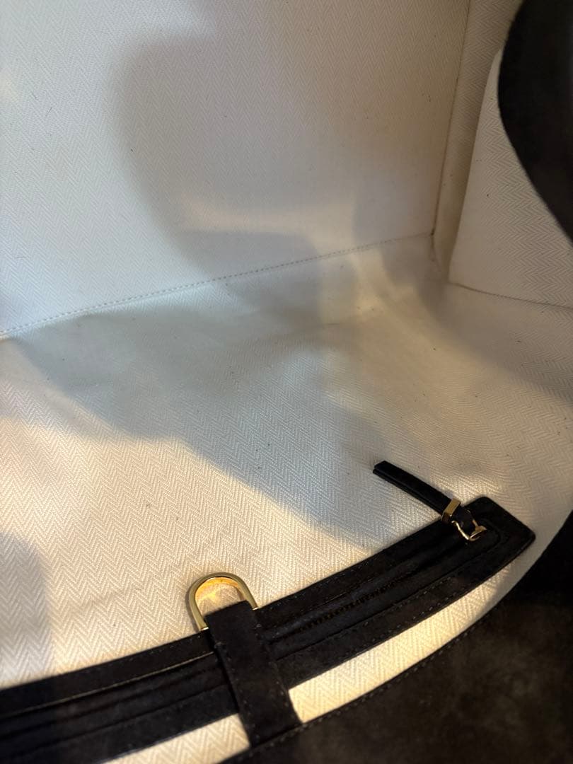 THE ROW マルゴー17 ブラック スエード