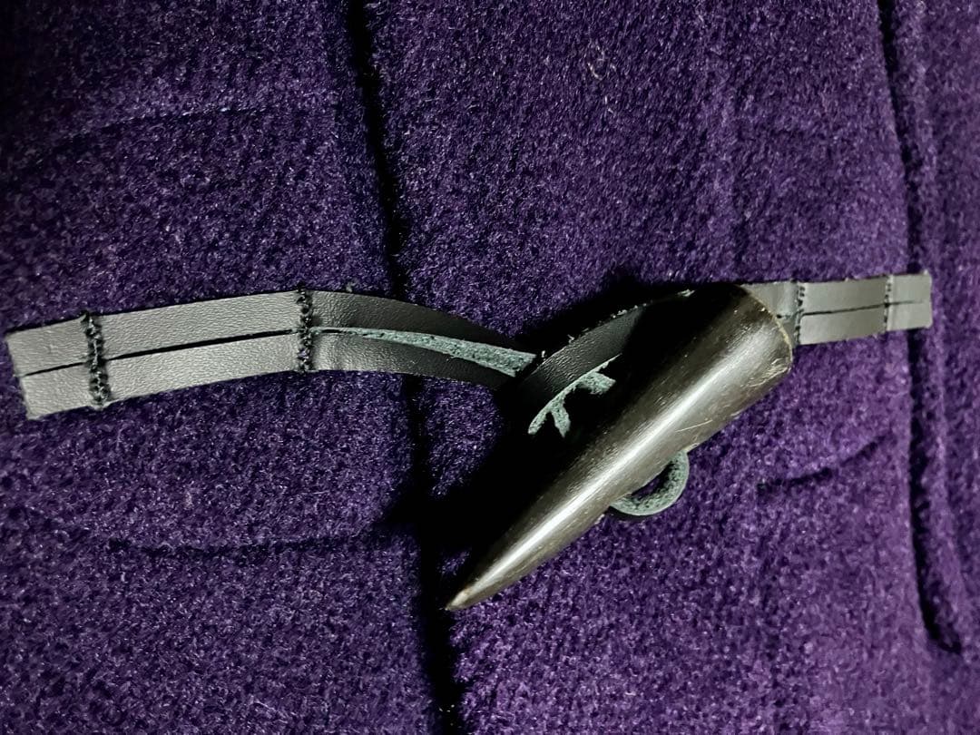 MONTGOMERYウールヘリンボーン ダッフルコート　イギリス製