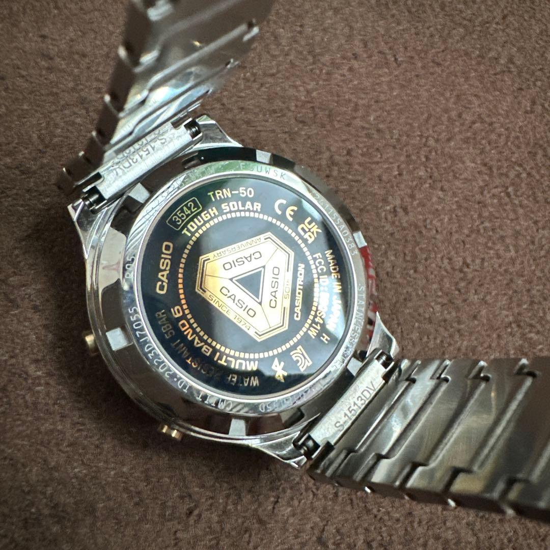 【美品】カシオトロン　TRN-50SS-2AJR