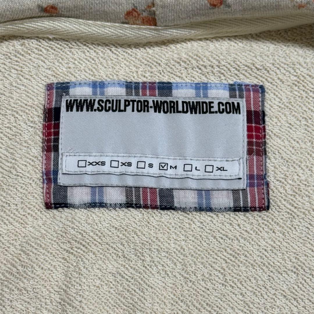 SCULPTOR Zip Up Hoodie Flower 花柄 パーカー