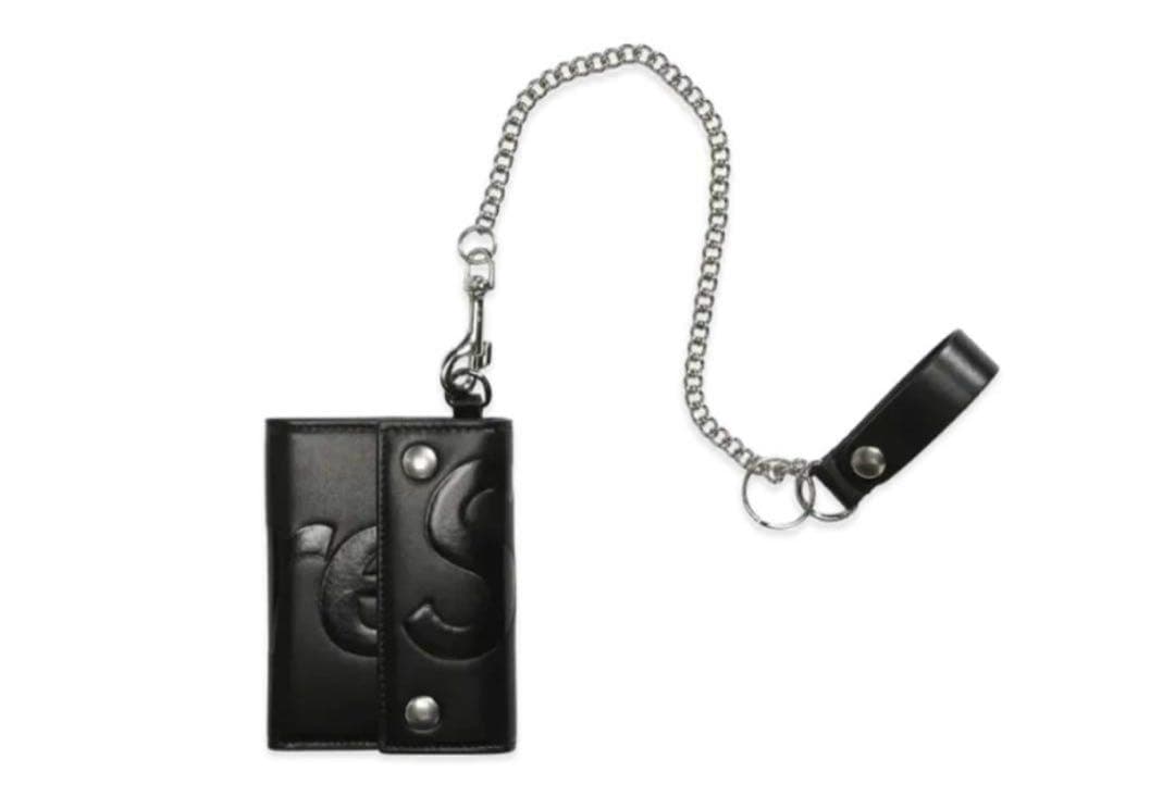 最安値‼️Supreme ブラック レザー ウォレットチェーン