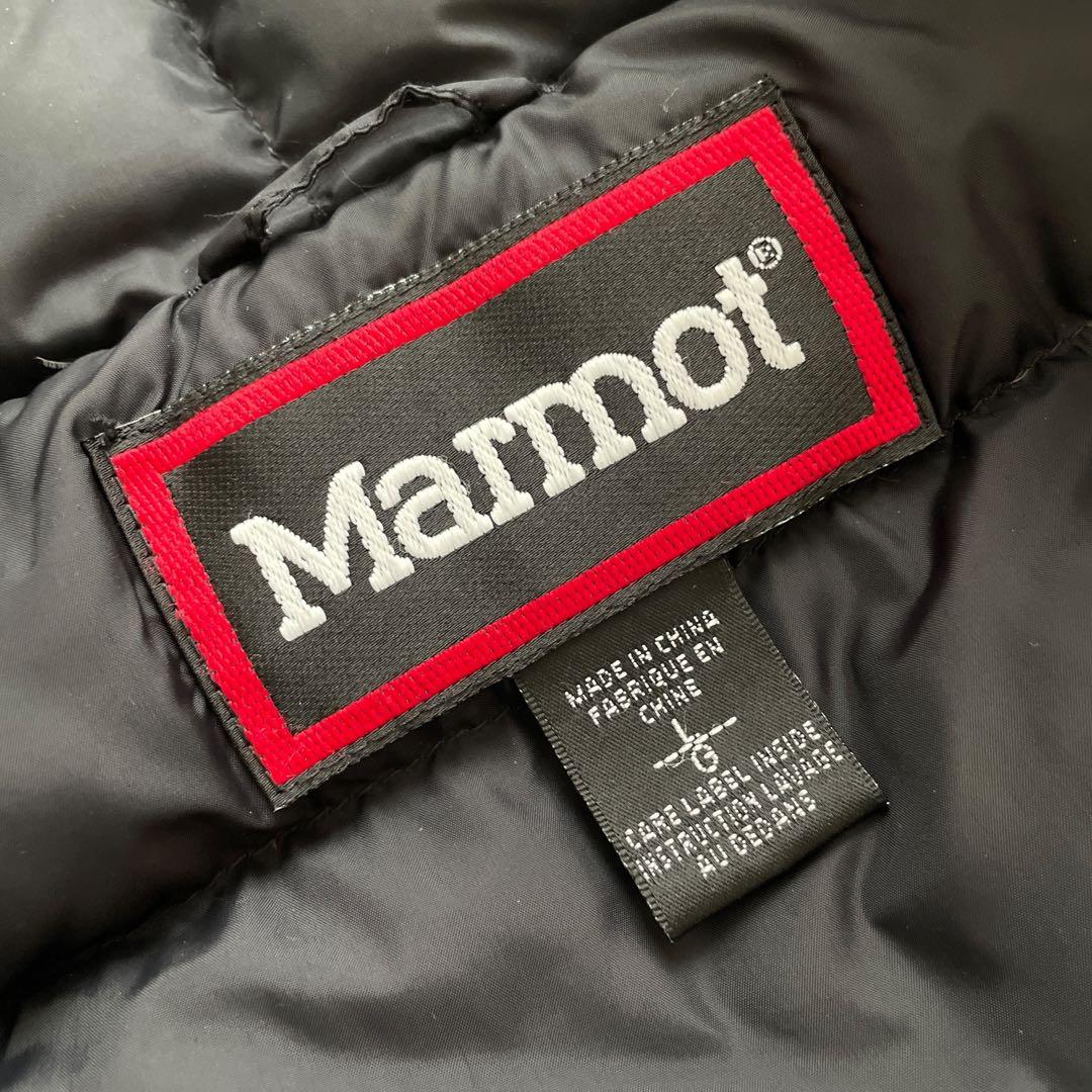 美品 90s ビンテージ MRMOT ダウンベスト ブラック L 刺繍ロゴ