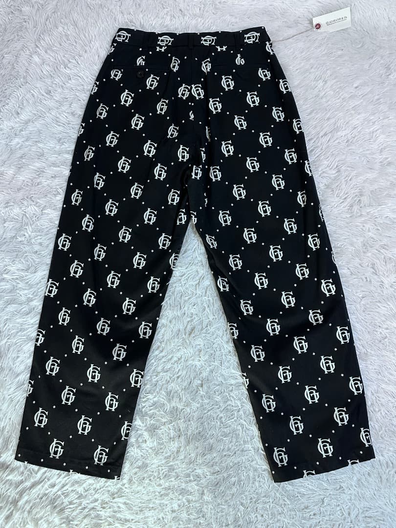 未使用タグ付 GLAD HAND FAMILY CREST 総柄 パンツ