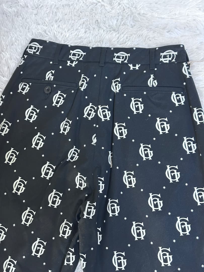 未使用タグ付 GLAD HAND FAMILY CREST 総柄 パンツ