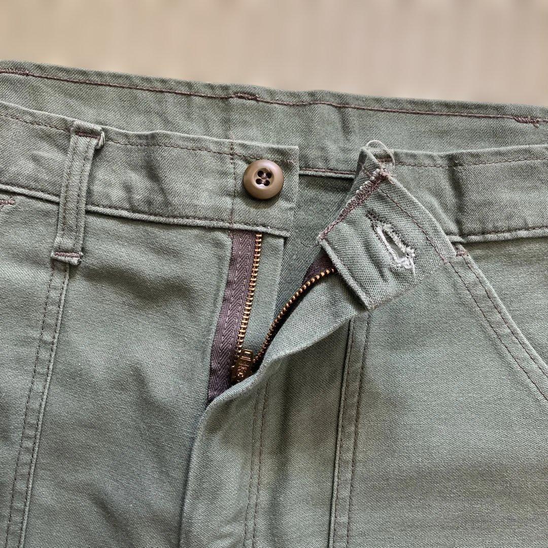 USA製 GUNG HO ベイカーパンツ カーキ ジップフライ