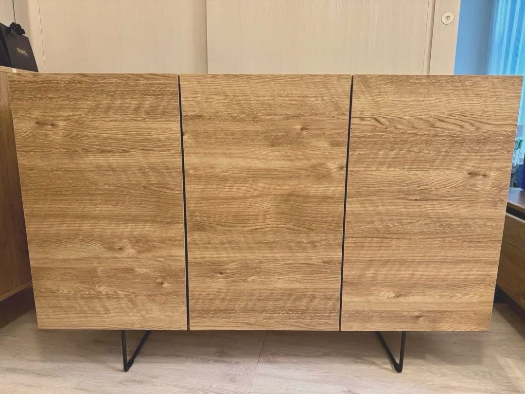 【LOWYA ロウヤ】 リビングボード サイドボード 日本製 シャビーナチュラル