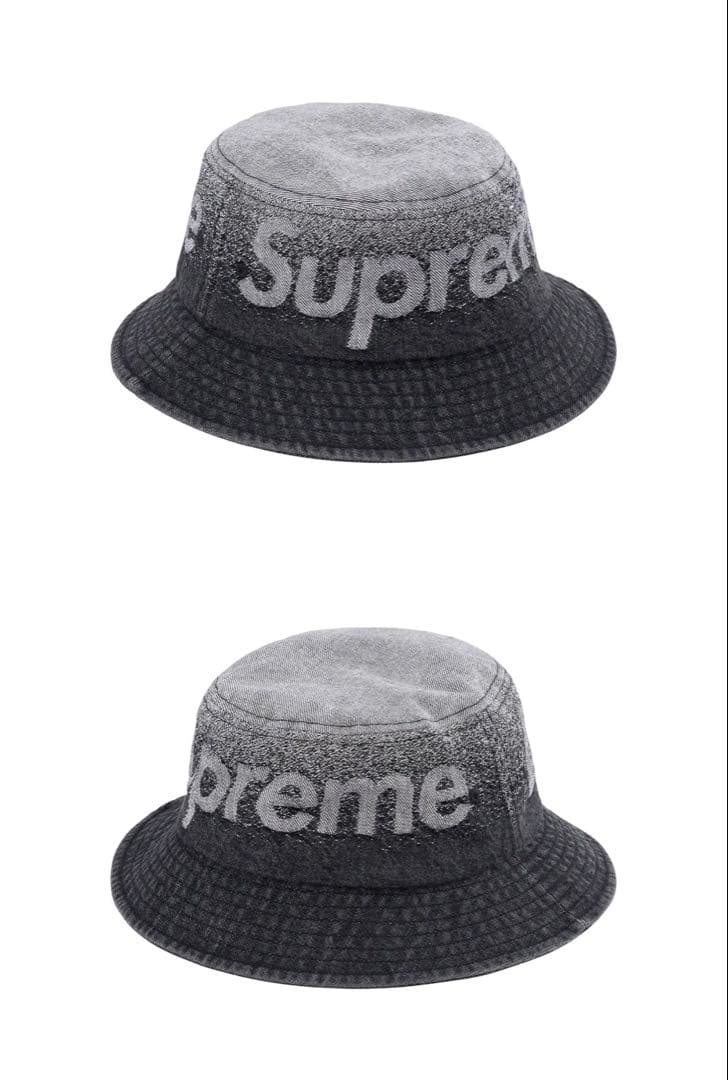 シュプリーム フェードジャカードデニムクラッシャーハット