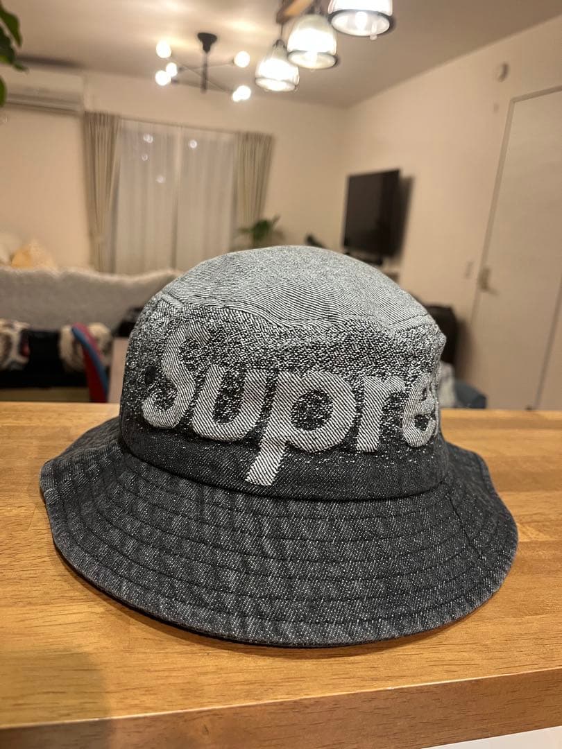 シュプリーム フェードジャカードデニムクラッシャーハット