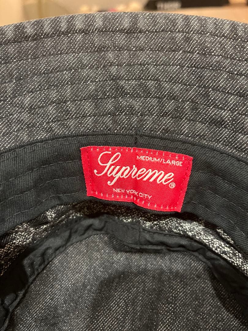 シュプリーム フェードジャカードデニムクラッシャーハット