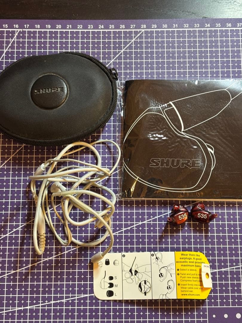 c*a様 SHURE SE535L TD-J赤 イヤホン