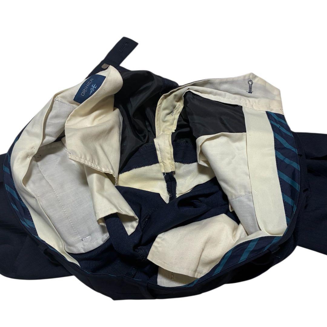 ORIHICA 3ピース リバーシブルベスト スーツ ネイビー A6