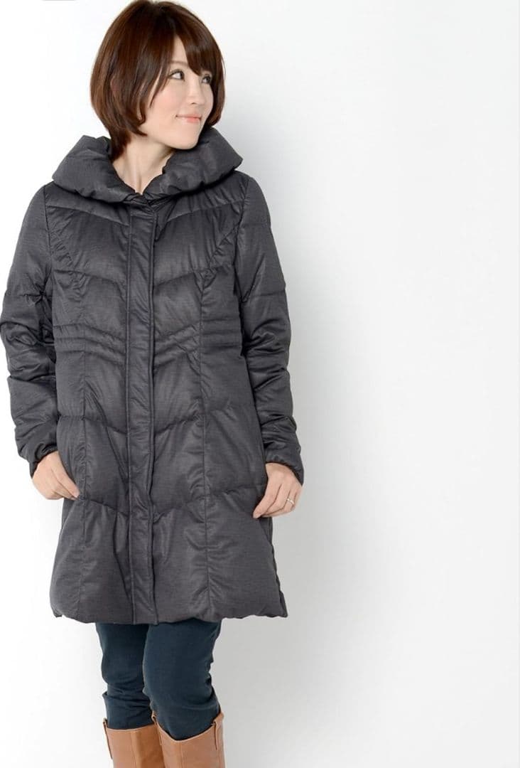 ダウンコート ☆ママコート☆マザーコート☆おんぶ抱っこ3way☆ダークグレー