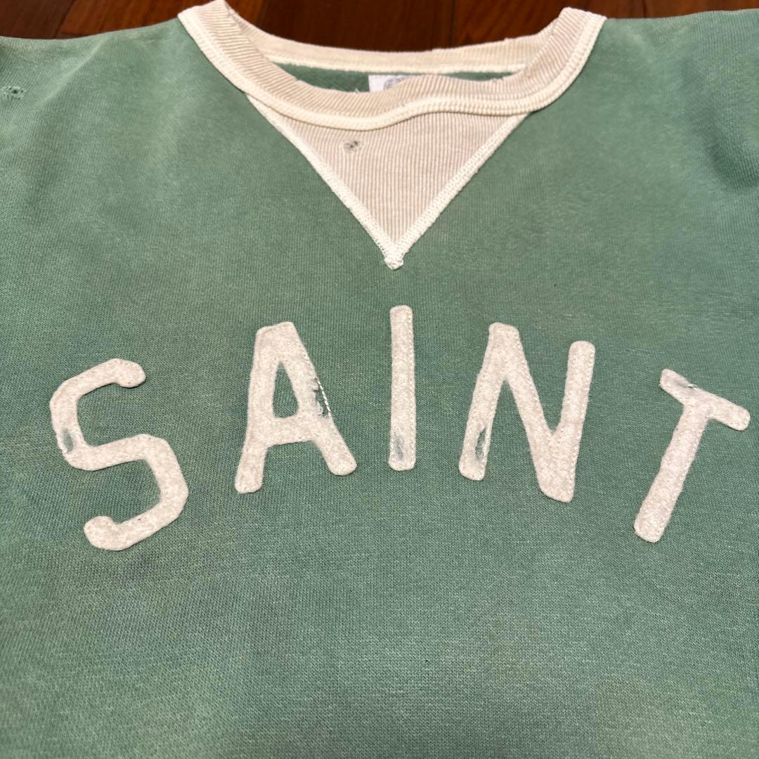 SAINT Mxxxxxx SM-S22-0000-040 グリーンスエット