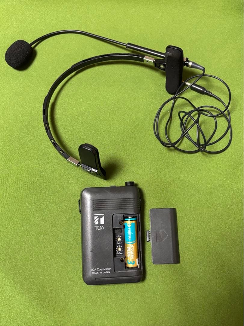 TOA ワイヤレスヘッドセット　　WM-1300+YP-M100中古4260
