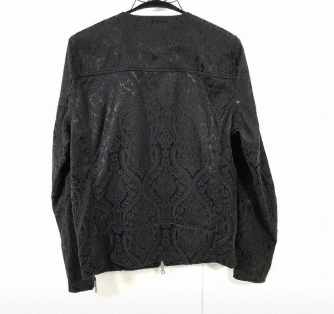 ☆ NO ID. ノーアイディ アラベスク ノーカラー ジップアップジャケット