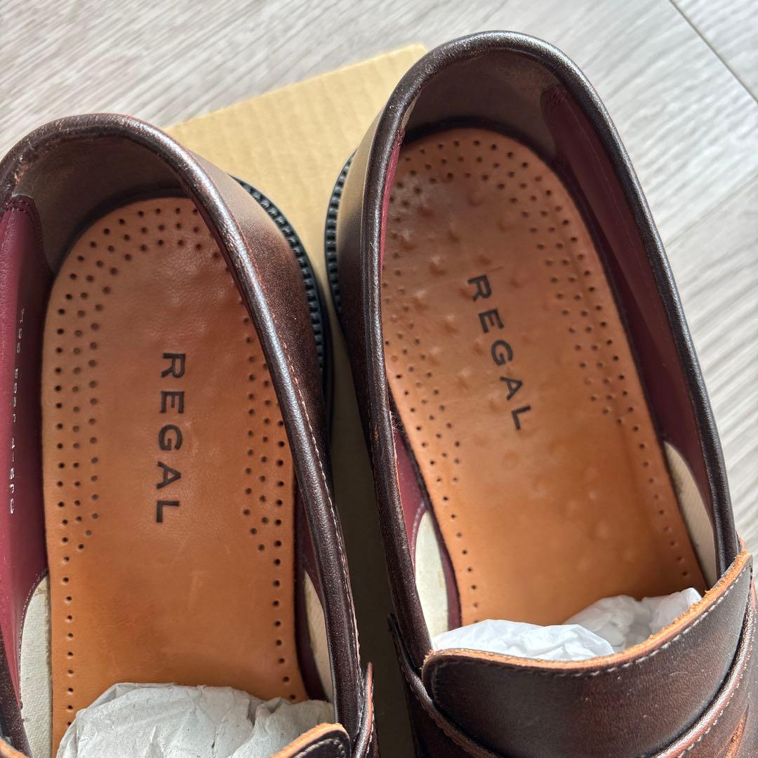 REGAL ブラウン ドレスシューズ モカシン　26.5 EEE