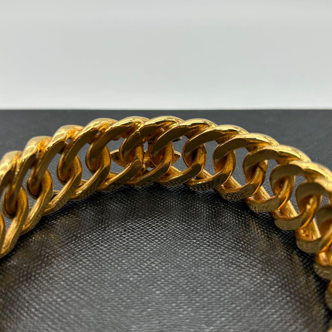 シャネル　CHANEL ブレスレット　バングル　ゴールド　マメ