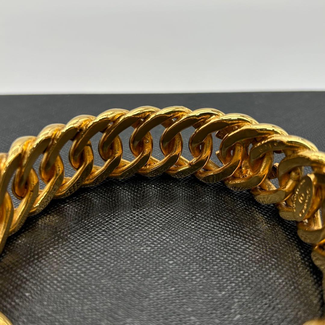 シャネル　CHANEL ブレスレット　バングル　ゴールド　マメ