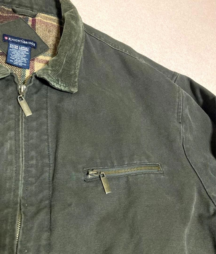 90s KNIGHTSBRIDGE ヘビーオンス ダックジャケット デトロイト