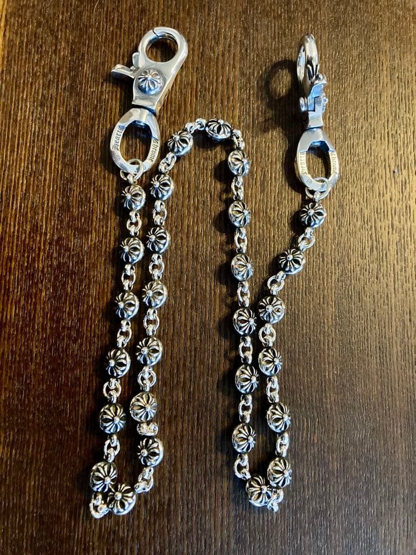 B*y様 シルバークロスボールウォレットチェーン