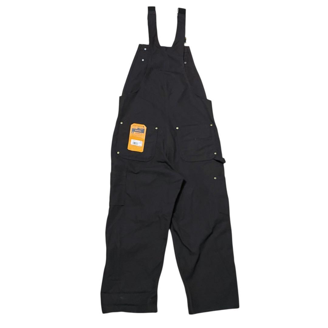 耐カーハートダックオーバーオールブラウンUSA古着ワークつなぎ