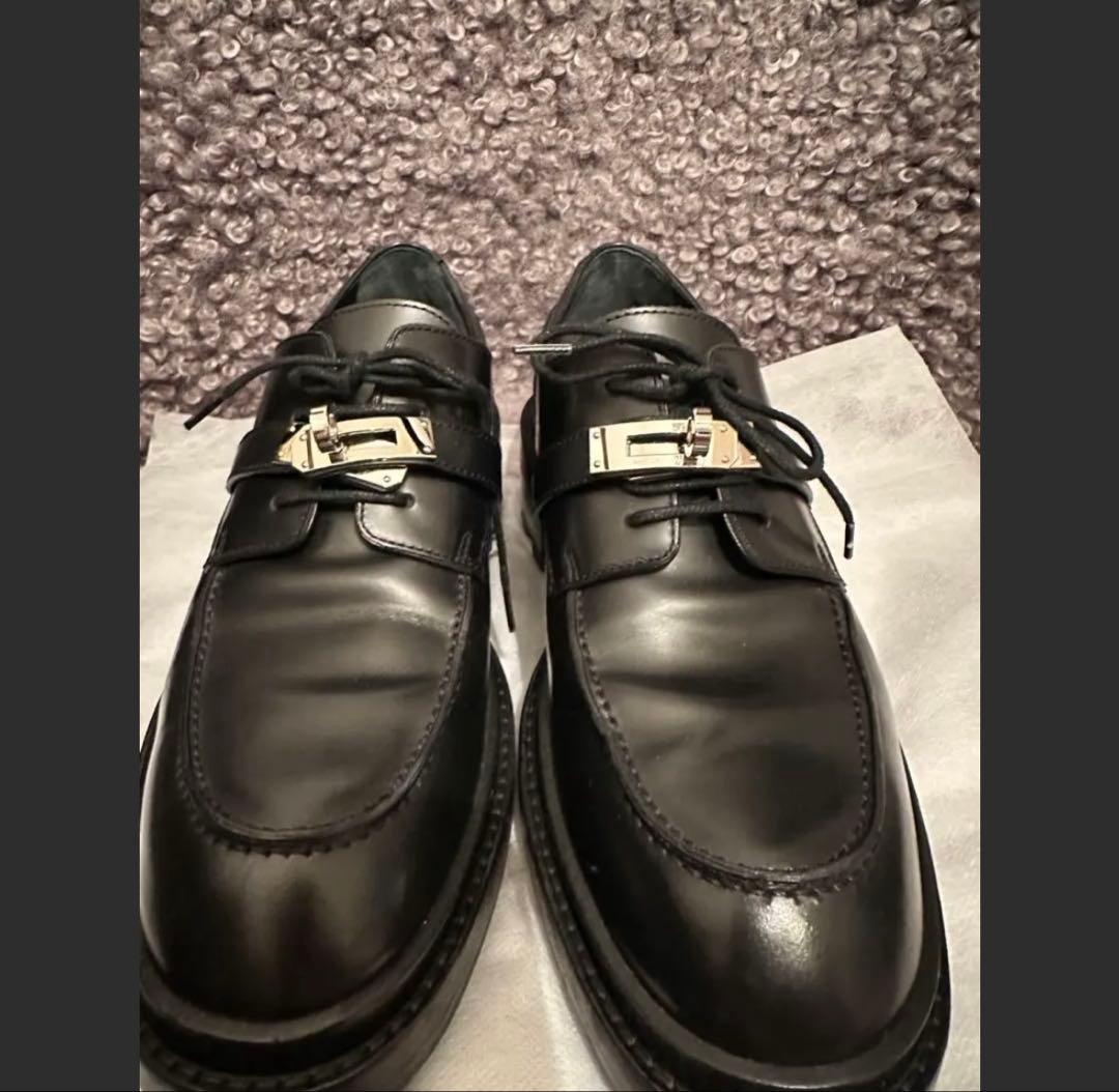 HERMESファースト ケリーローファーブラック39