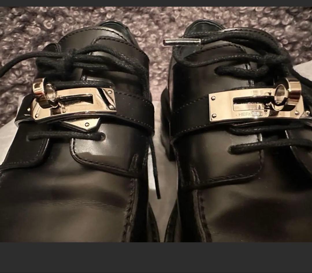 HERMESファースト ケリーローファーブラック39