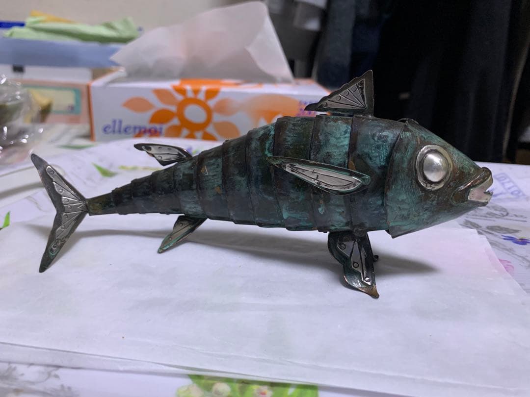 銅と銀の関節魚 ( 1940’s )
