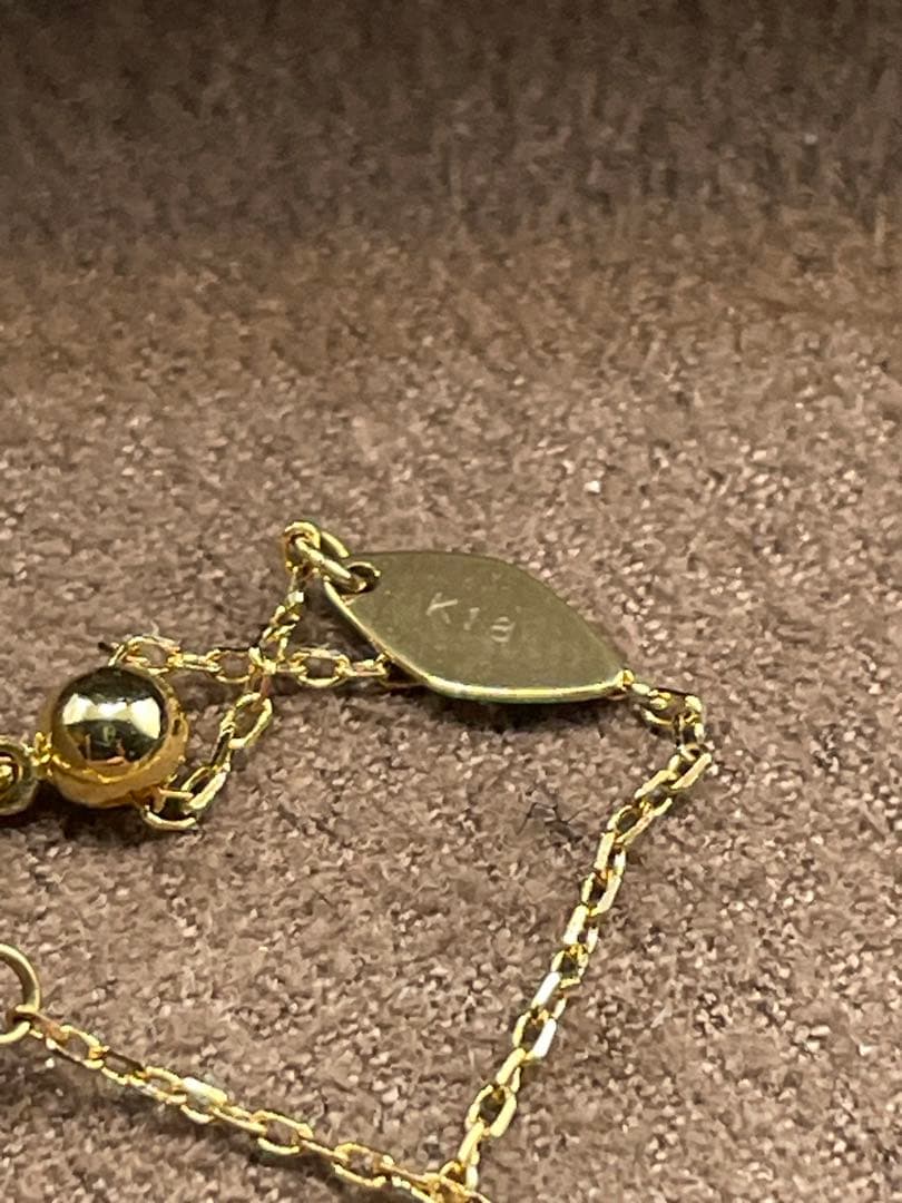 【現行品】agete K18 0.2ct ダイヤモンド ネックレス