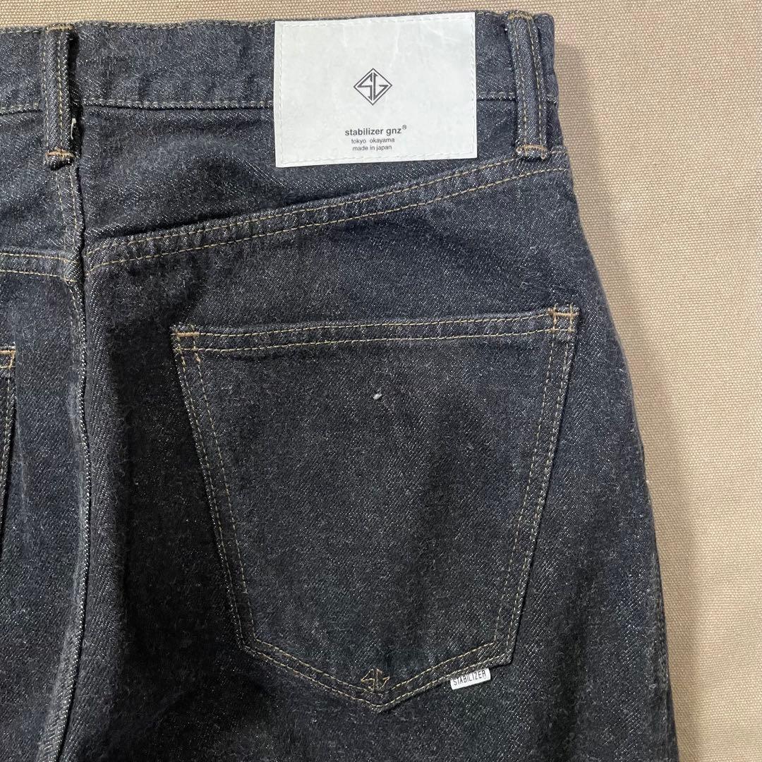 stabilizer gnz waist overall 先染めブラックデニム