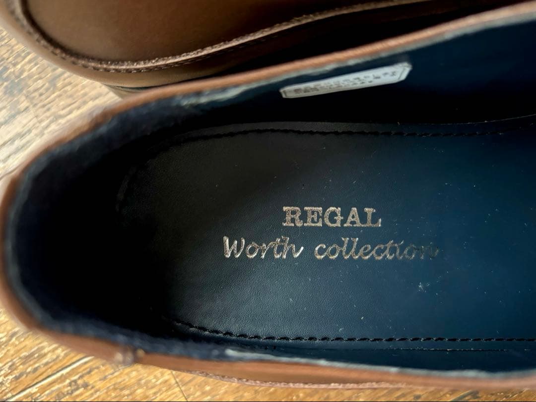 【REGAL】美品！ リーガル V104 内羽式ストレートチップ 24.5cm