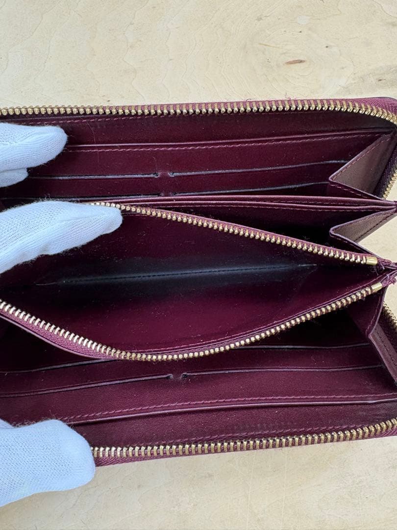 ルイ・ヴィトン ヴェルニ　長財布 バーガンディ