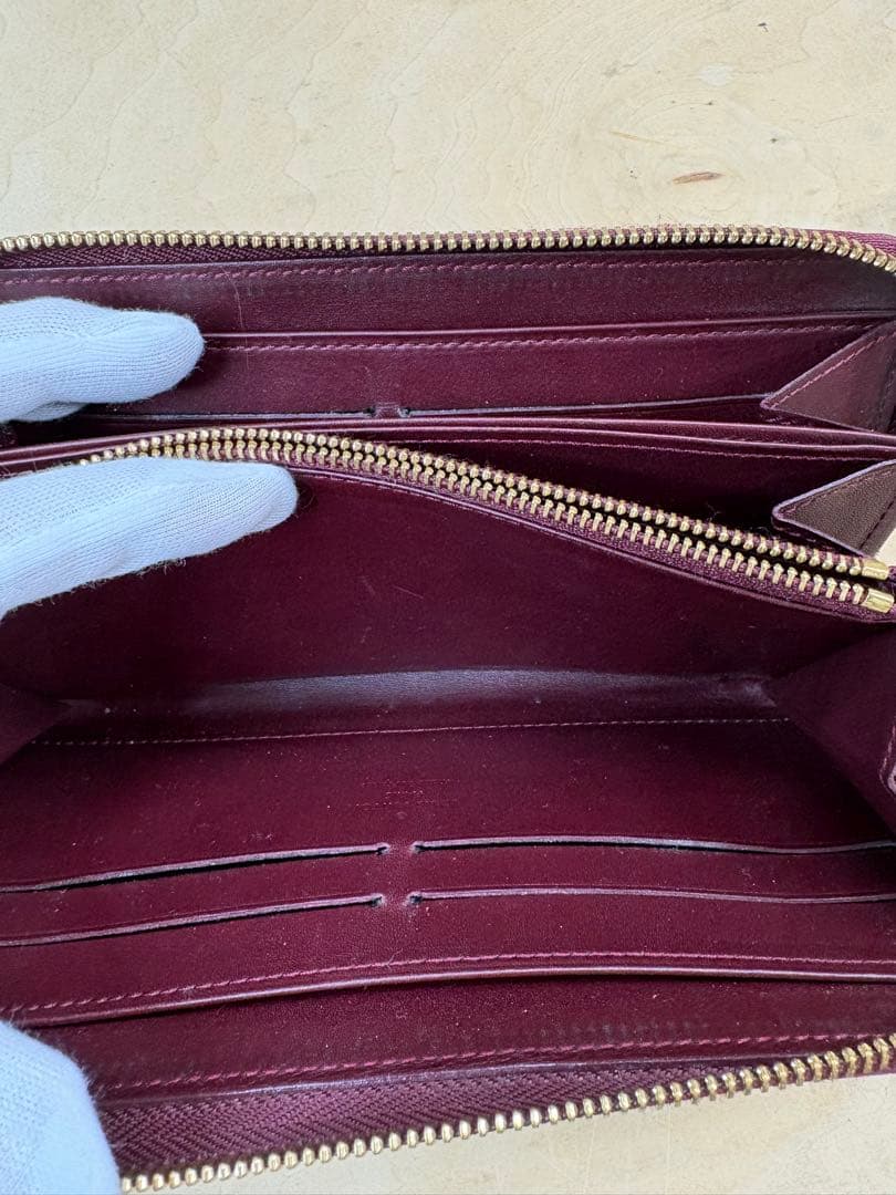 ルイ・ヴィトン ヴェルニ　長財布 バーガンディ