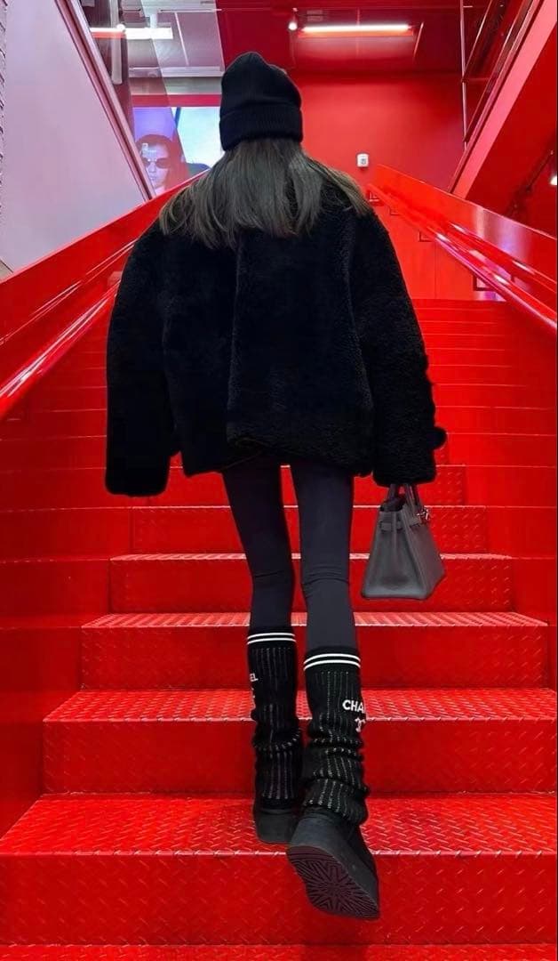 ⭐️新品⭐️CC 24C レッグウォーマー ゲートル ココマーク リブニット