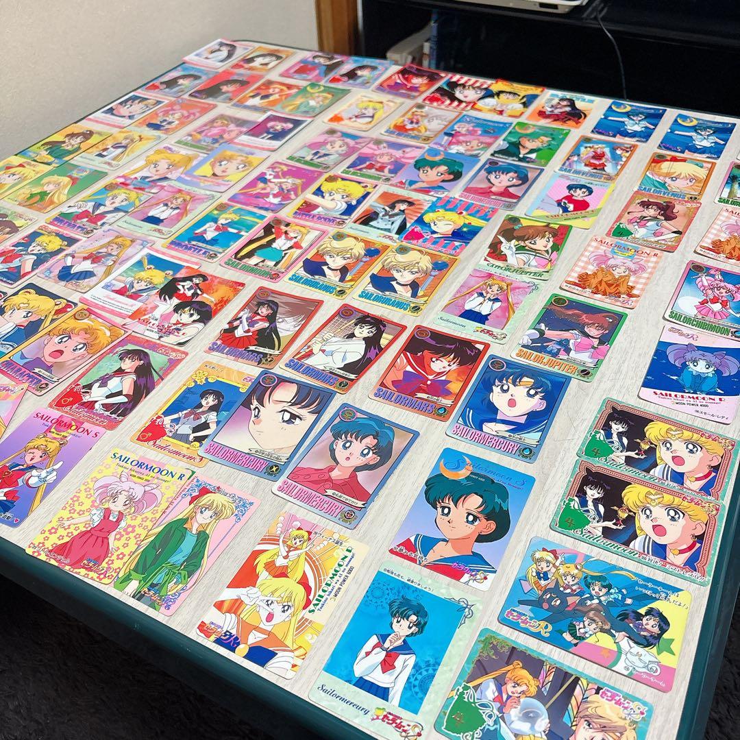 美少女戦士セーラームーン 当時物217枚公式カードアルバム付きまとめ売り大量