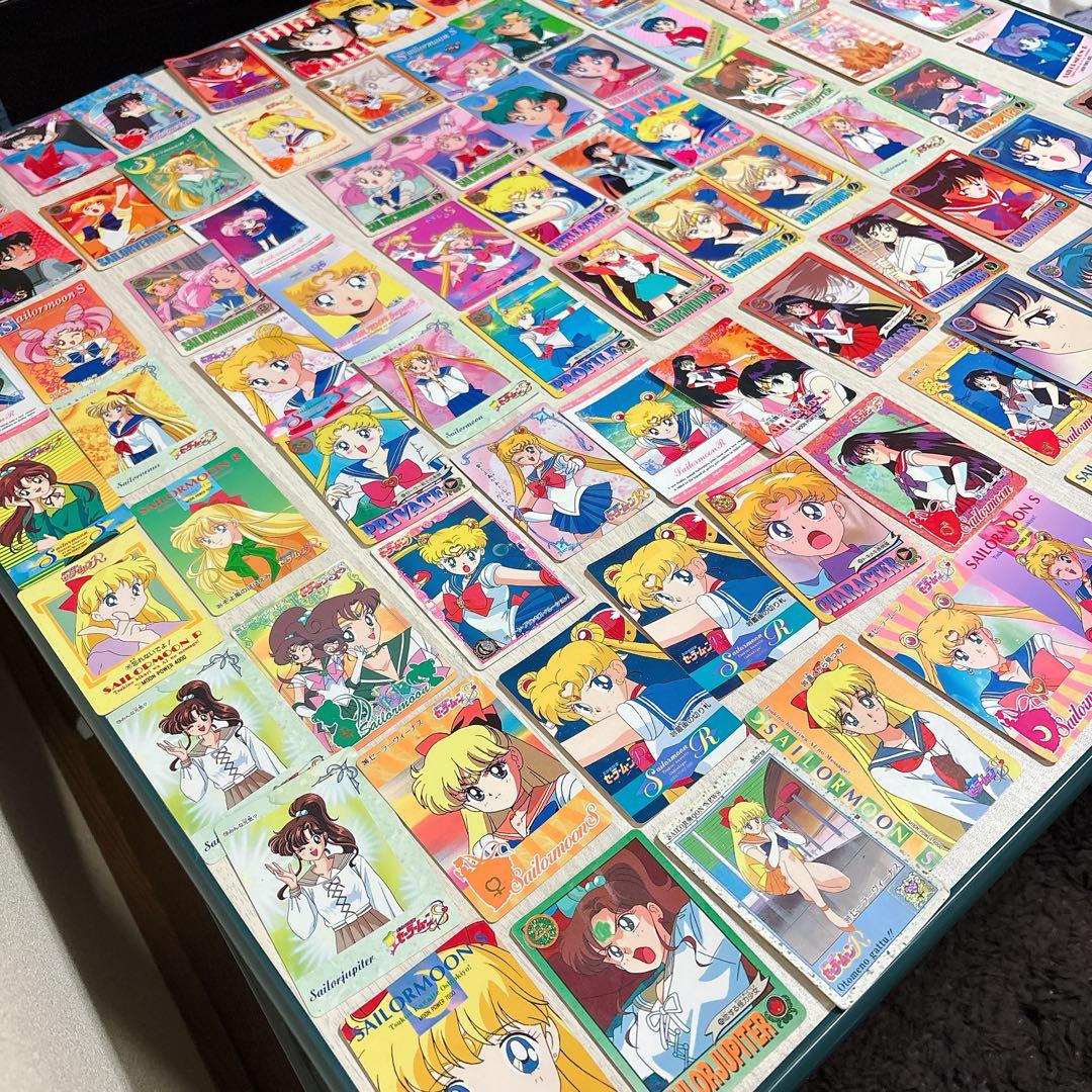 美少女戦士セーラームーン 当時物217枚公式カードアルバム付きまとめ売り大量