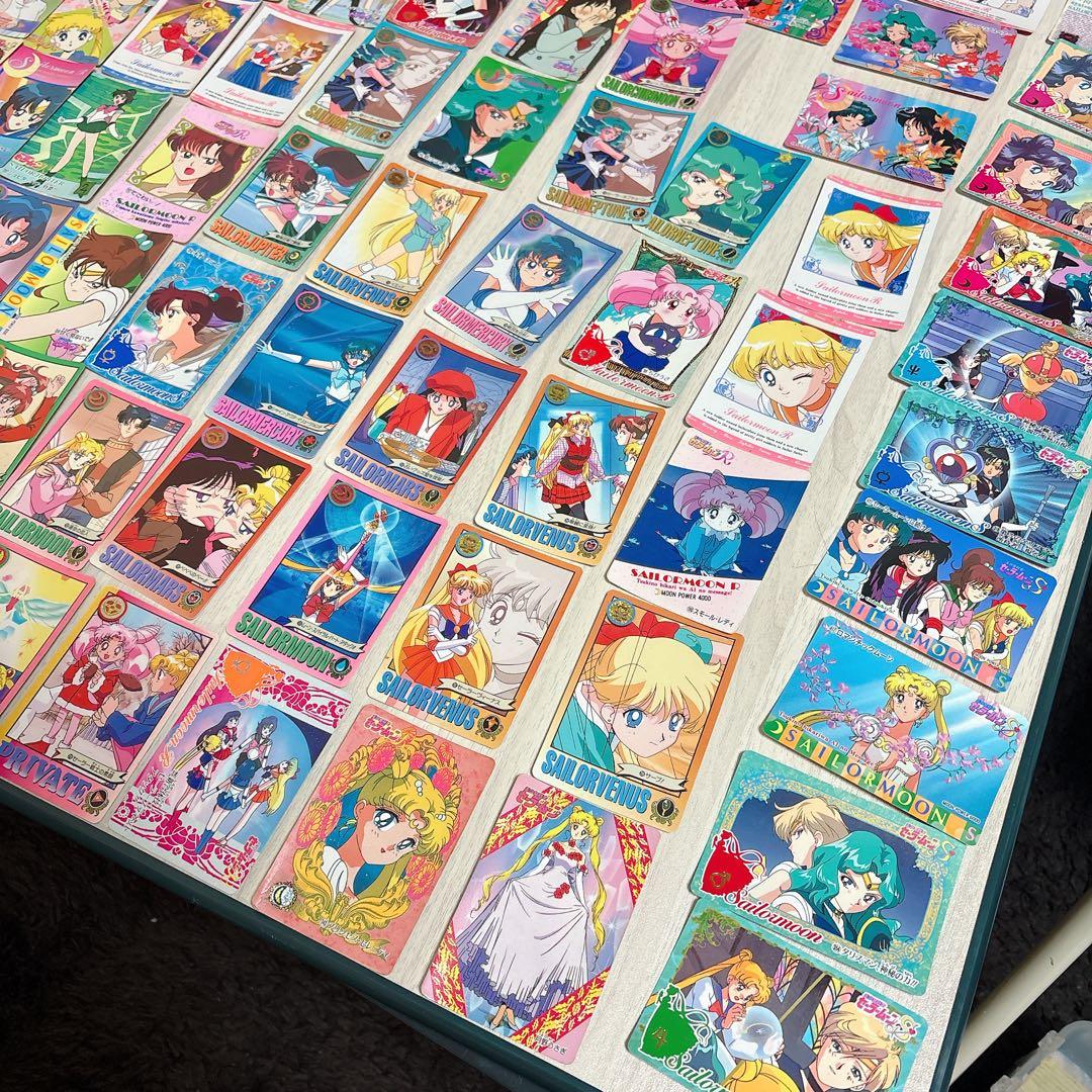 美少女戦士セーラームーン 当時物217枚公式カードアルバム付きまとめ売り大量