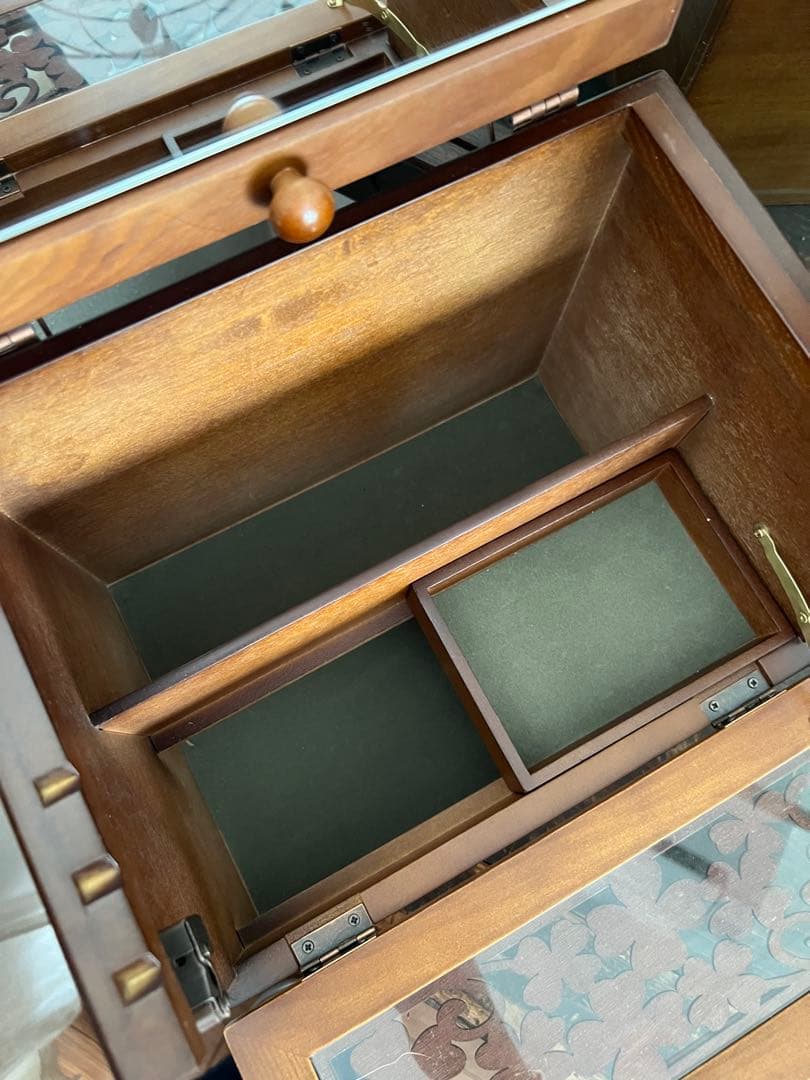 ナチュメイプル　メイクボックス　木製　和モダン　レトロ