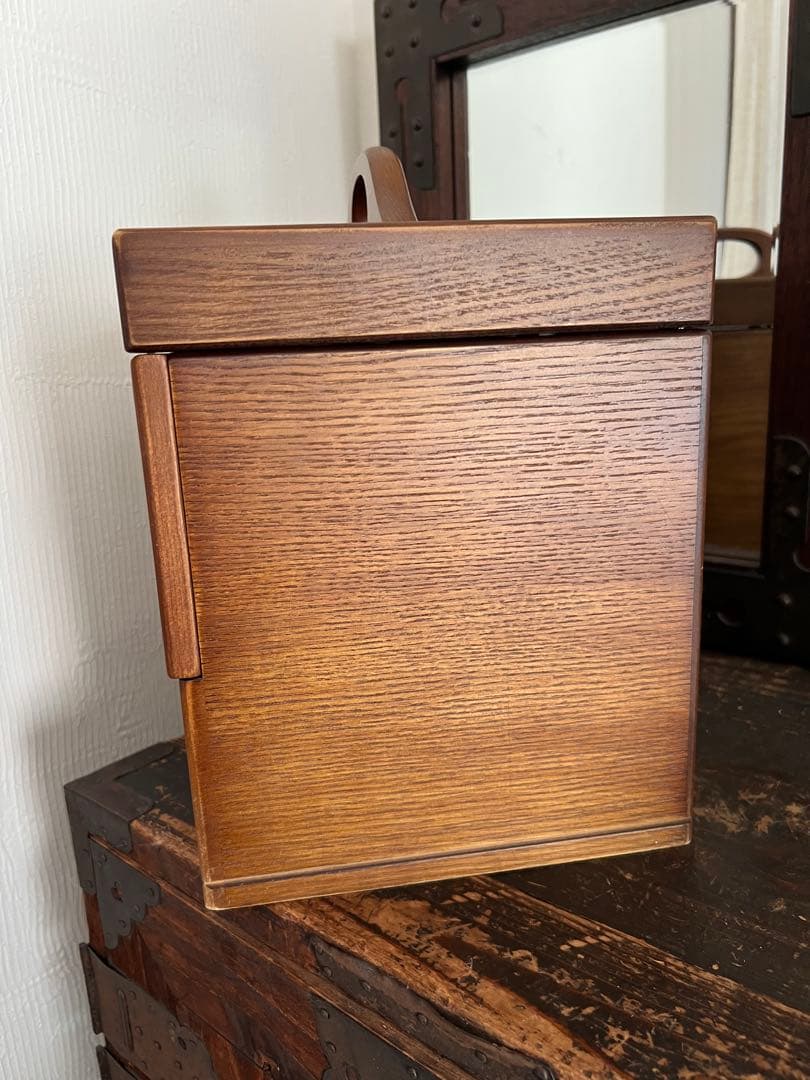 ナチュメイプル　メイクボックス　木製　和モダン　レトロ