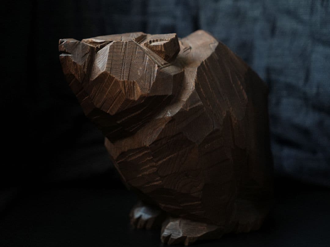 【マッドハニー】柴崎重行 木彫り熊